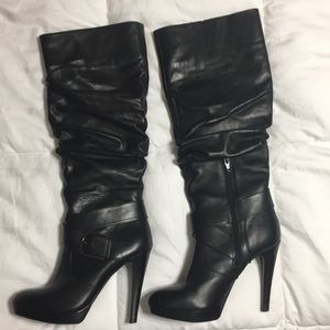 I.N.C black leather boots
